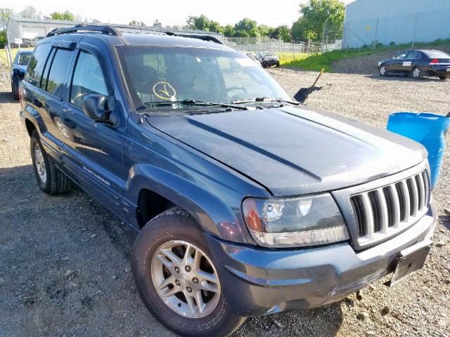 1J8GW48N84C145501 - 2004 JEEP GRAND CHER BLUE photo 1