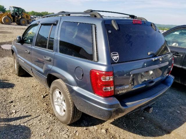 1J8GW48N84C145501 - 2004 JEEP GRAND CHER BLUE photo 3