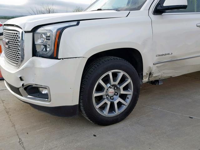 1GKS1JKJ1FR517401 - 2015 GMC YUKON XL D WHITE photo 9