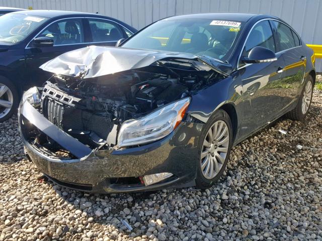 2G4GS5EV8C9215044 - 2012 BUICK REGAL PREM GRAY photo 2