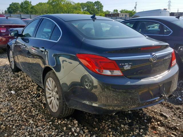 2G4GS5EV8C9215044 - 2012 BUICK REGAL PREM GRAY photo 3