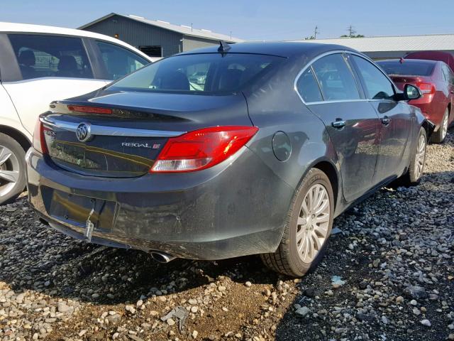 2G4GS5EV8C9215044 - 2012 BUICK REGAL PREM GRAY photo 4