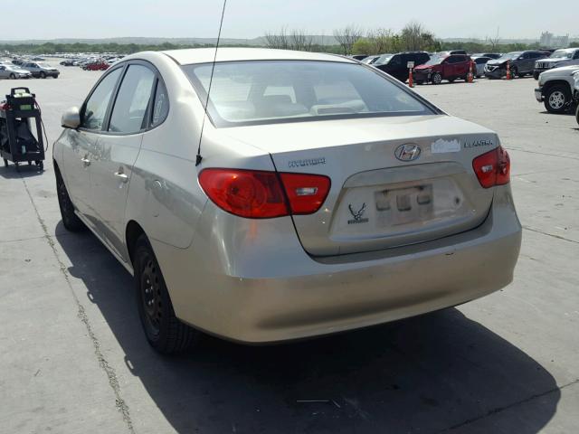 KMHDU46D57U046932 - 2007 HYUNDAI ELANTRA GL GOLD photo 3