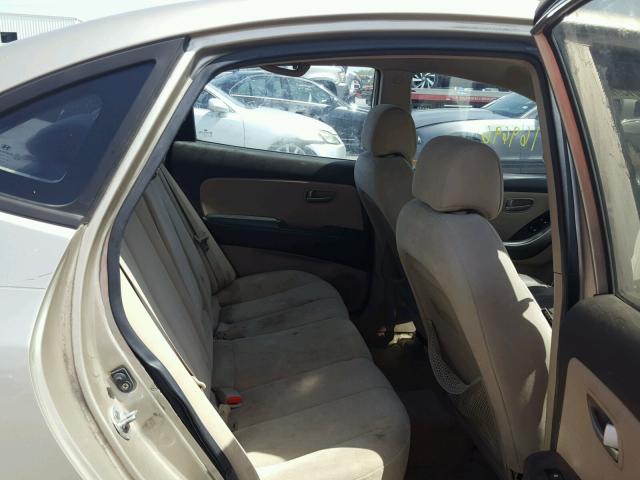 KMHDU46D57U046932 - 2007 HYUNDAI ELANTRA GL GOLD photo 6