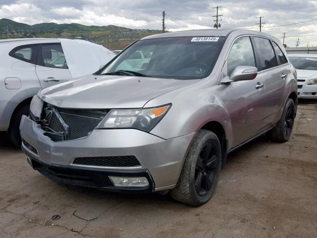 2HNYD2H29AH529771 - 2010 ACURA MDX BEIGE photo 2