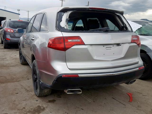 2HNYD2H29AH529771 - 2010 ACURA MDX BEIGE photo 3