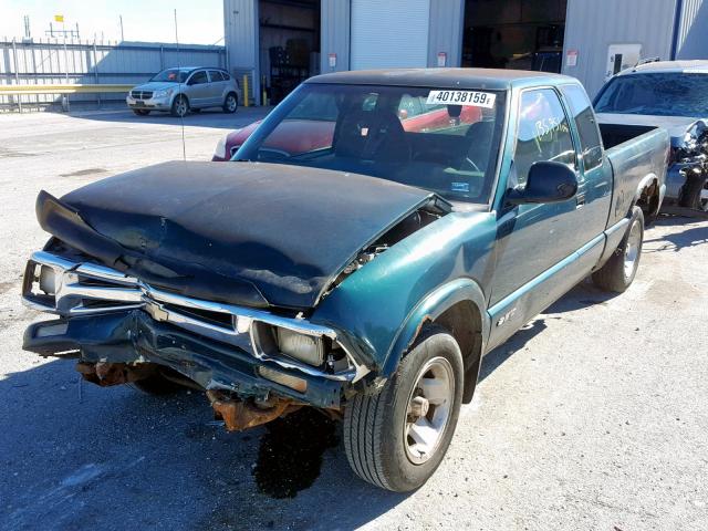 1GCCS19W5TK187457 - 1996 CHEVROLET S TRUCK S1 GREEN photo 2