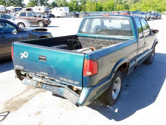 1GCCS19W5TK187457 - 1996 CHEVROLET S TRUCK S1 GREEN photo 4