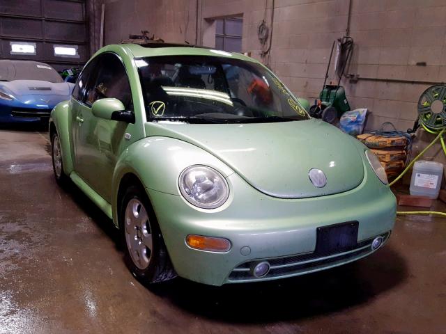 3VWCB21C12M453164 - 2002 VOLKSWAGEN NEW BEETLE GREEN photo 1