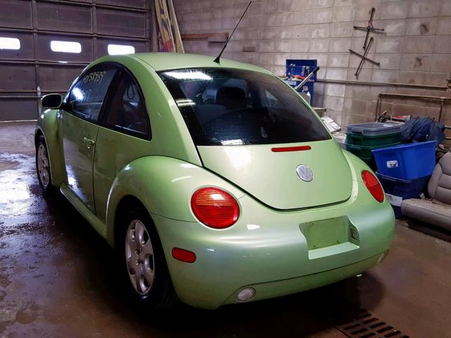 3VWCB21C12M453164 - 2002 VOLKSWAGEN NEW BEETLE GREEN photo 3