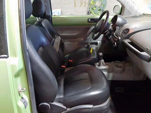 3VWCB21C12M453164 - 2002 VOLKSWAGEN NEW BEETLE GREEN photo 5