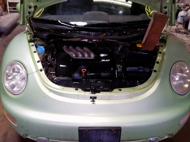 3VWCB21C12M453164 - 2002 VOLKSWAGEN NEW BEETLE GREEN photo 7