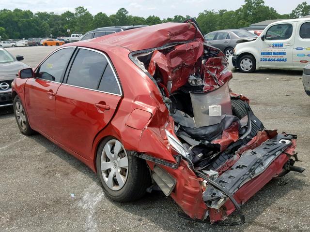 4T1BE46K59U347013 - 2009 TOYOTA CAMRY BASE RED photo 3