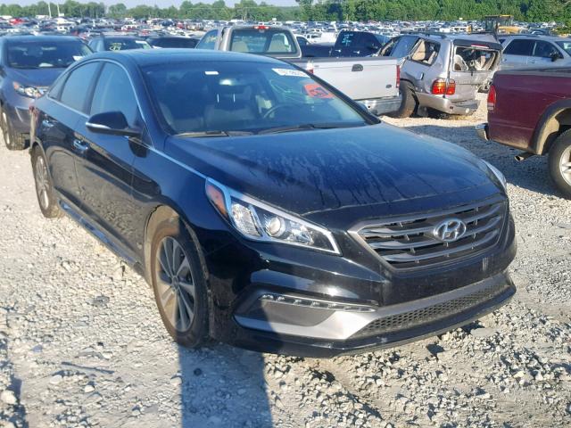 5NPE34AF0HH456988 - 2017 HYUNDAI SONATA SPO BLACK photo 1