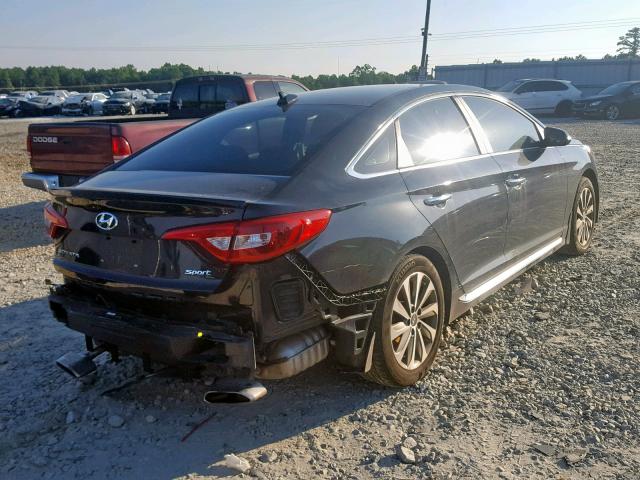 5NPE34AF0HH456988 - 2017 HYUNDAI SONATA SPO BLACK photo 4