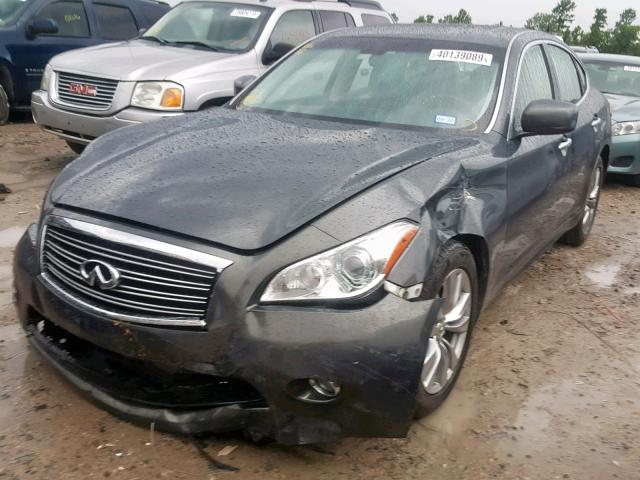 JN1BY1APXCM330067 - 2012 INFINITI M37 GRAY photo 2