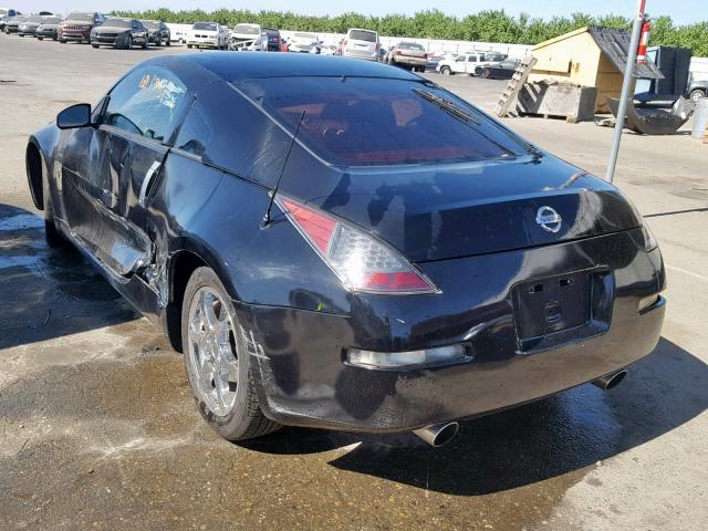 JN1AZ34E94T061016 - 2004 NISSAN 350Z COUPE BLACK photo 3