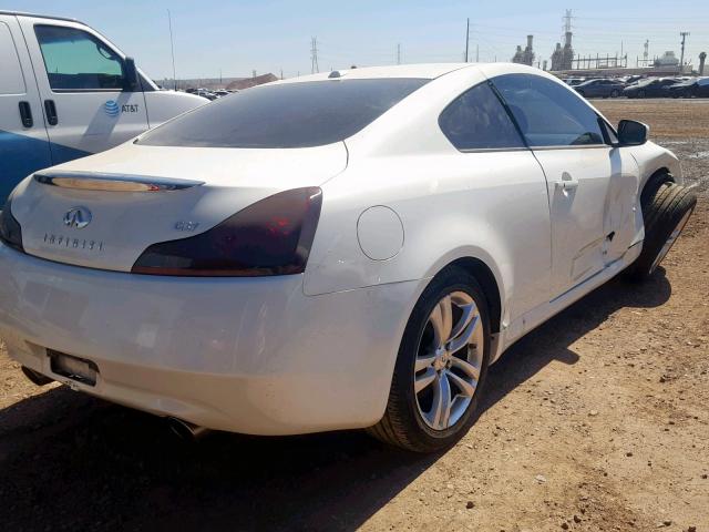 JNKCV64E09M600819 - 2009 INFINITI G37 BASE WHITE photo 4