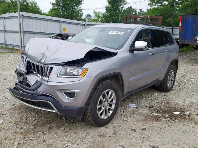 1C4RJFBG2EC280253 - 2014 JEEP GRAND CHER GRAY photo 2