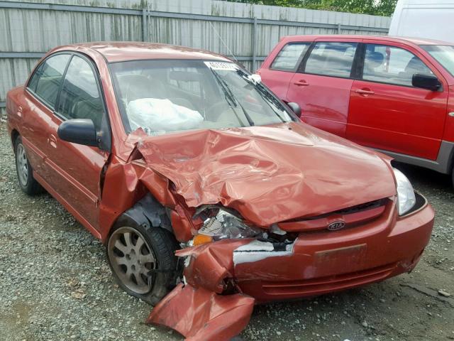 KNADC125256377289 - 2005 KIA RIO RED photo 1