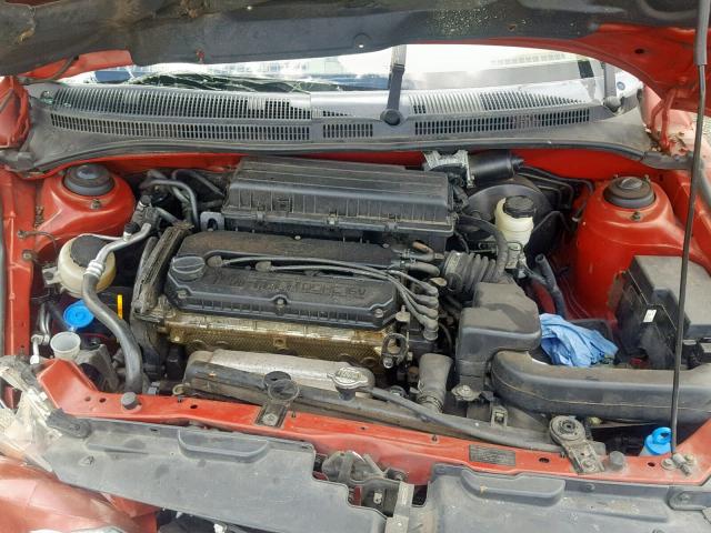 KNADC125256377289 - 2005 KIA RIO RED photo 7