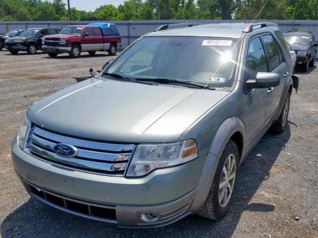 1FMDK02W88GA10268 - 2008 FORD TAURUS X S GREEN photo 2