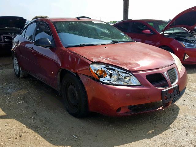 1G2ZF57B884223079 - 2008 PONTIAC G6 VALUE L RED photo 1