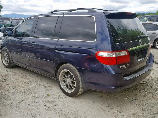 5FNRL38876B089585 - 2006 HONDA ODYSSEY TO BLUE photo 3