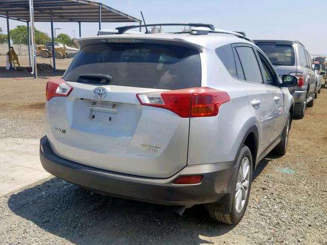 2T3DFREV0DW073492 - 2013 TOYOTA RAV4 LIMIT SILVER photo 4