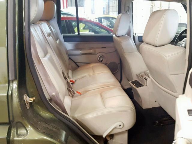 1J8HG58227C580113 - 2007 JEEP COMMANDER GREEN photo 6