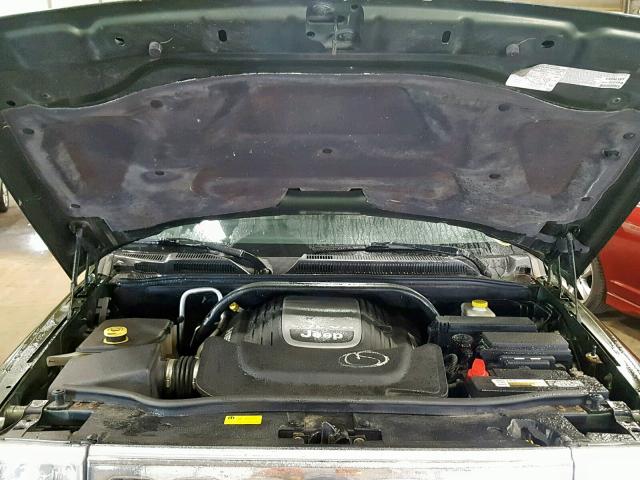 1J8HG58227C580113 - 2007 JEEP COMMANDER GREEN photo 7