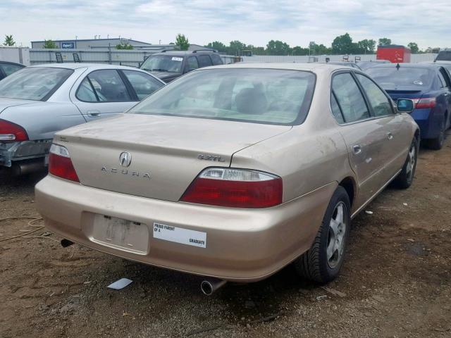 19UUA56602A046658 - 2002 ACURA 3.2TL BEIGE photo 4