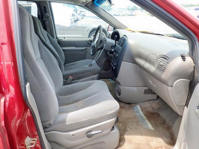 1B4GP25392B740787 - 2002 DODGE CARAVAN SE RED photo 5