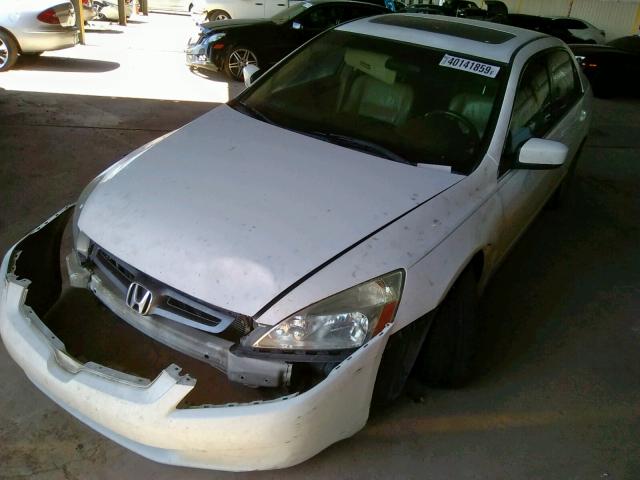 1HGCM66513A077497 - 2003 HONDA ACCORD EX WHITE photo 2