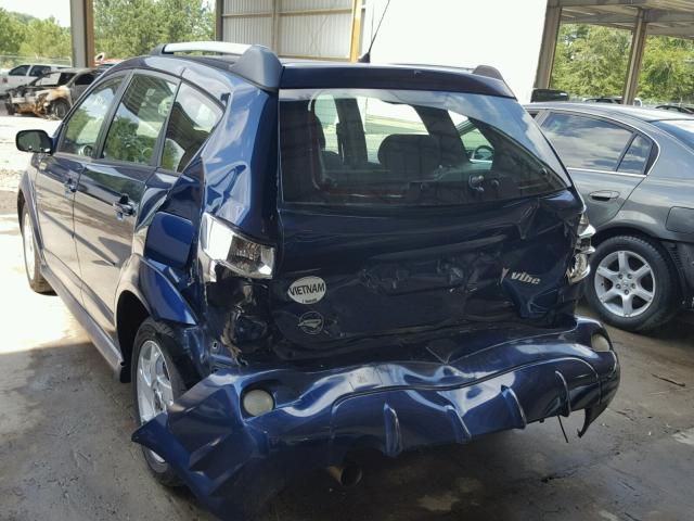 5Y2SL65896Z410284 - 2006 PONTIAC VIBE BLUE photo 3