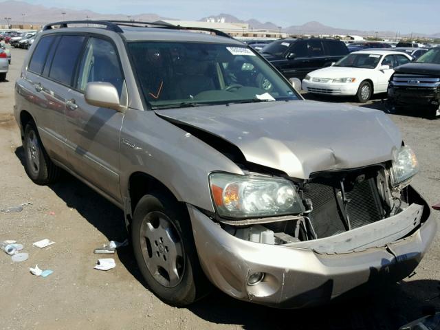 JTEDP21A740010851 - 2004 TOYOTA HIGHLANDER BEIGE photo 1