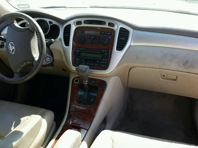 JTEDP21A740010851 - 2004 TOYOTA HIGHLANDER BEIGE photo 9