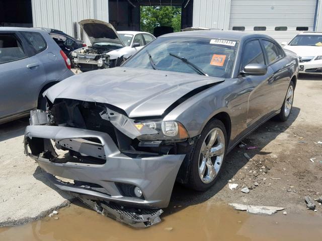 2C3CDXHG4CH128953 - 2012 DODGE CHARGER SX GRAY photo 2