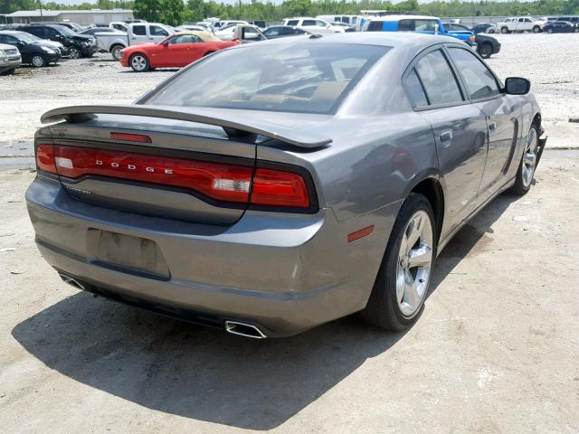 2C3CDXHG4CH128953 - 2012 DODGE CHARGER SX GRAY photo 4