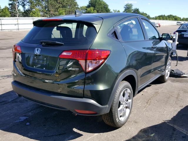 3CZRU6H38JG705097 - 2018 HONDA HR-V LX GREEN photo 4