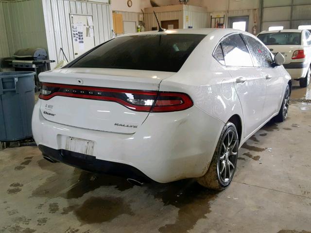 1C3CDFBA4DD342421 - 2013 DODGE DART SXT WHITE photo 4