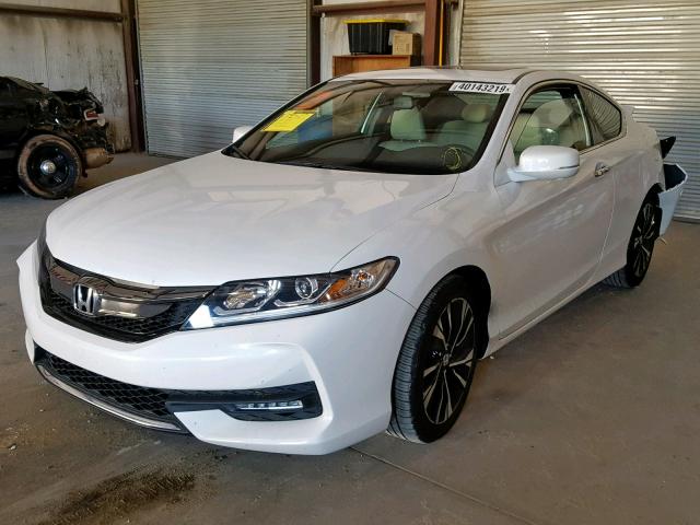 1HGCT1B86GA004525 - 2016 HONDA ACCORD EXL WHITE photo 2