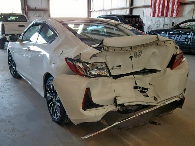 1HGCT1B86GA004525 - 2016 HONDA ACCORD EXL WHITE photo 3