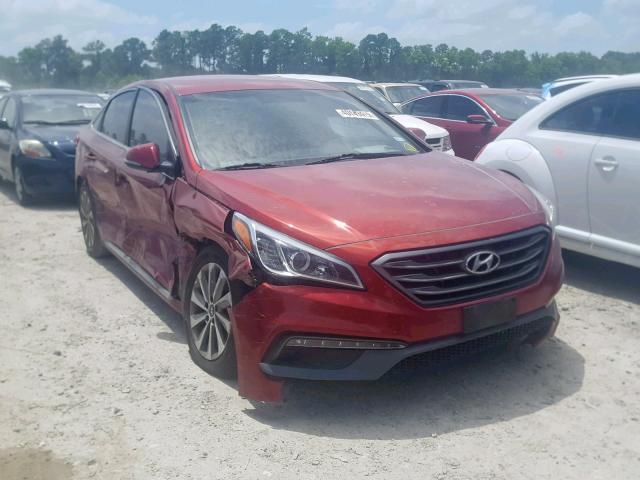 5NPE34AF2FH131157 - 2015 HYUNDAI SONATA SPO BURGUNDY photo 1