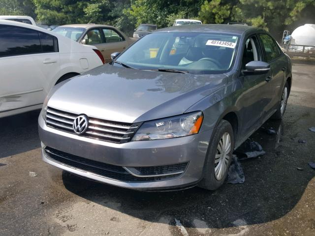 1VWAS7A33FC012289 - 2015 VOLKSWAGEN PASSAT S GRAY photo 2