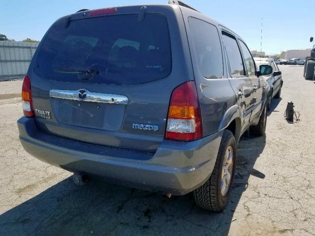 4F2CU08172KM55675 - 2002 MAZDA TRIBUTE LX GRAY photo 4