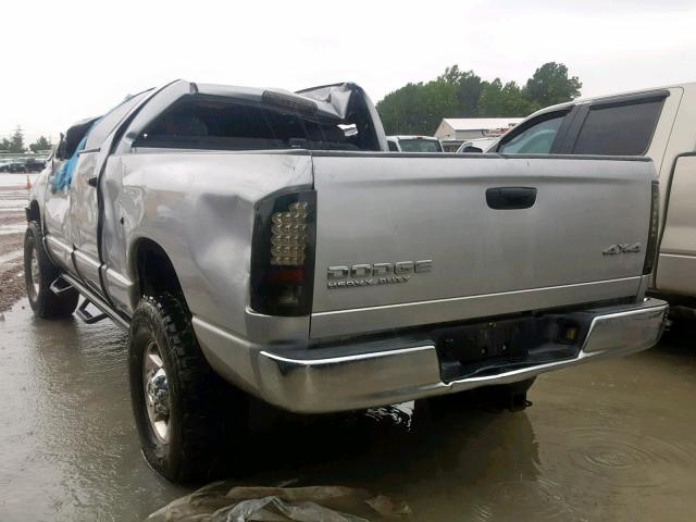 3D7KU28C34G126867 - 2004 DODGE RAM 2500 S Արծաթագույն լուսանկար 3