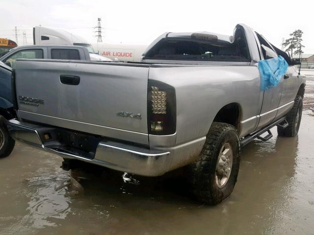 3D7KU28C34G126867 - 2004 DODGE RAM 2500 S Արծաթագույն լուսանկար 4