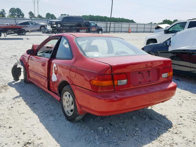 1HGEJ814XVL033369 - 1997 HONDA CIVIC EX RED photo 3