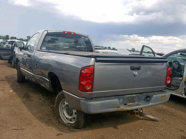 1D7HA16K58J167321 - 2008 DODGE RAM 1500 S GRAY photo 3